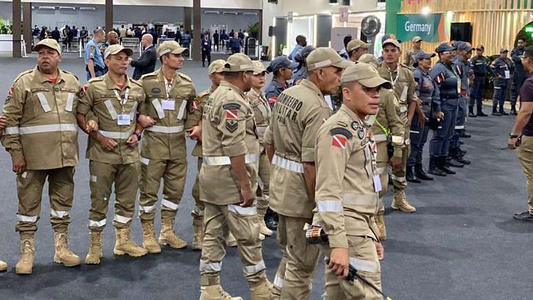 Após a ocorrência, alguns locais foram bloqueados por seguranças