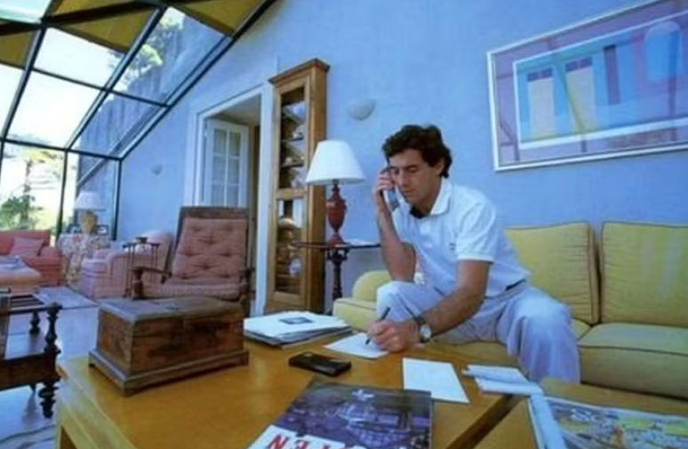 Senna durante estadia na Quinta da Penalva