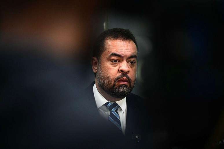 O governador do Rio de Janeiro, Cl&aacute;udio Castro, durante uma coletiva de imprensa sobre a Opera&ccedil;&atilde;o Conten&ccedil;&atilde;o realizada no complexo do Alem&atilde;o e da Penha, no Rio de Janeiro, Brasil, em 28 de outubro de 2025