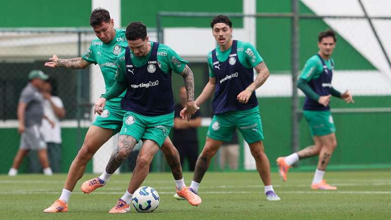 Palmeiras treina visando clássico contra o Santos –