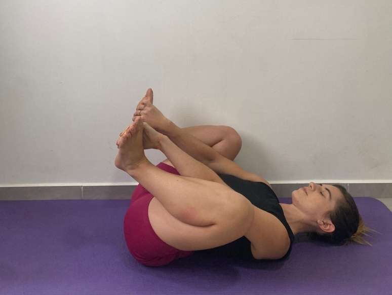 Happy Child Pose (Ananda Balasana)