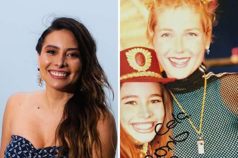 Marcela Monteiro பதிவுகள் De Repente 30+ | ஸ்டுடியோவில் Xuxa க்கு அருகில் மார்செலா போஸ் கொடுத்துள்ளார்