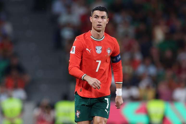 Cristiano Ronaldo (Portugal) durante jogo contra a Hungria, no dia 15.10.2025 