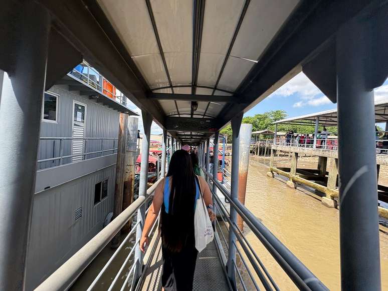 Terminal Hidroviário Ruy Barata, localizado na Praça Princesa Isabel