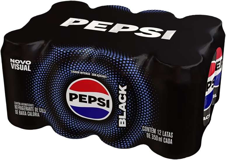 Refrigerante Pepsi Zero BLACK, Lata 350Ml Pack (12 Unidades)