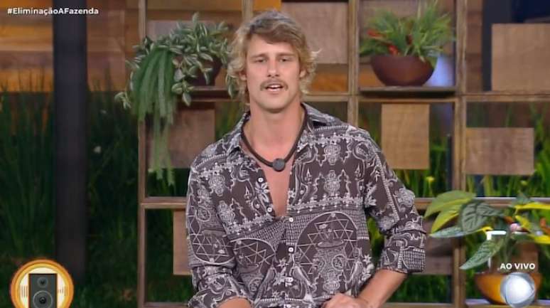 Matheus Martins é o eliminado da vez em "A Fazenda"