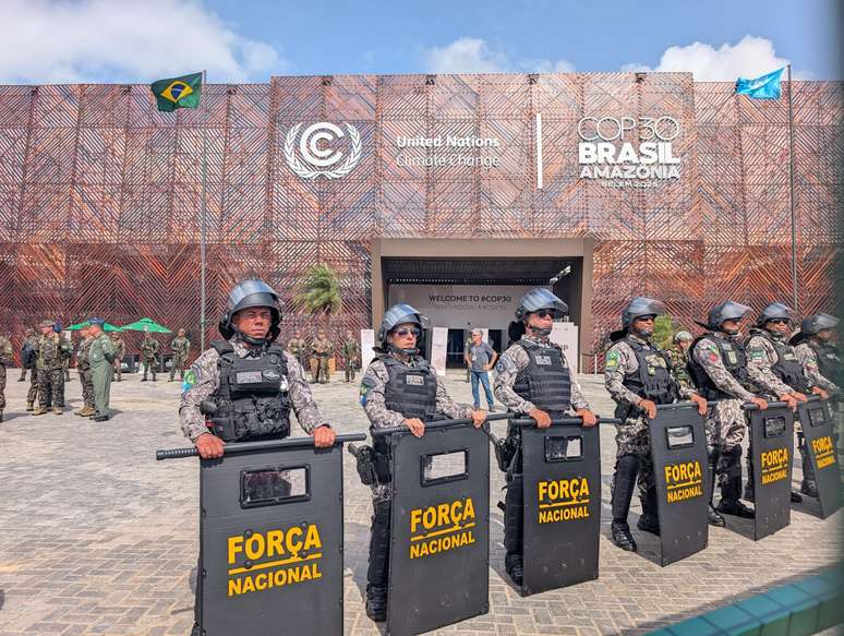 Segurança foi reforçada na entrada da COP30