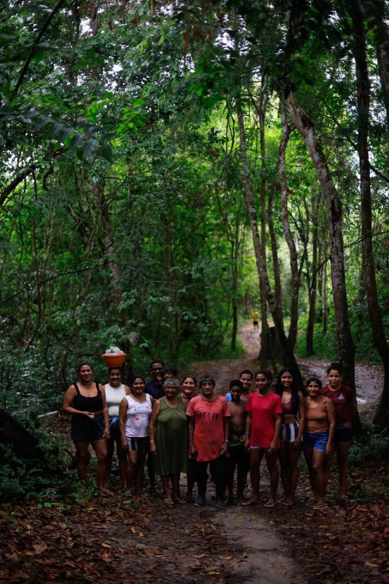 Povo Tembé na Terra indígena Alto Rio Guamá, na região nordeste do Pará.