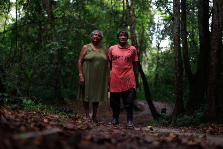 O casal indígena Francisca e Pedro, que nunca foi indenizado pela proteção à floresta