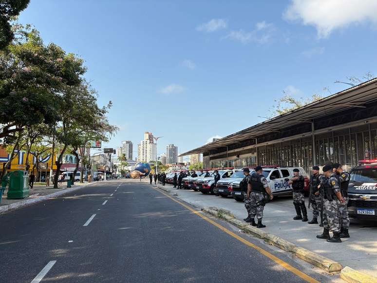 Policiamento na Marcha pelo Clima