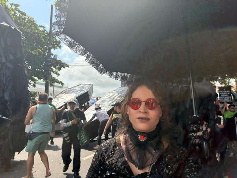 Krishna Silva explicou o protesto na Marcha pelo Clima 