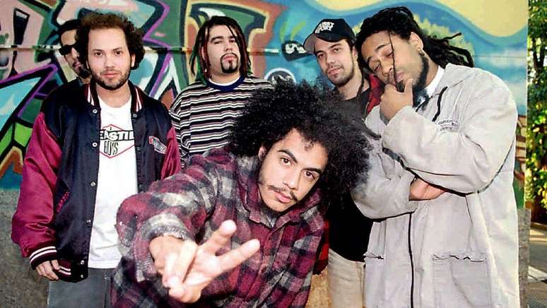 Formação do Planet Hemp em 1995, no lançamento do disco Usuário, que botou fogo no cenário musical e jurídico do país.