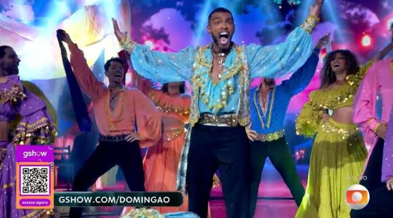Richarlyson durante sua apresentação na 'Dança dos Famosos' de hoje, 16 de novembro de 2025.
