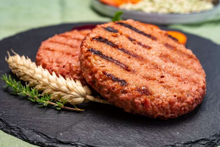 Hambúrguer de proteína de soja 