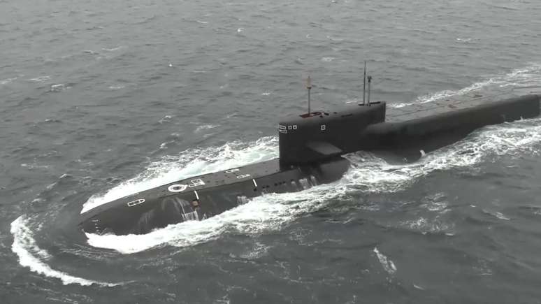 Foto de arquivo de um submarino de mísseis balísticos movido a energia nuclear