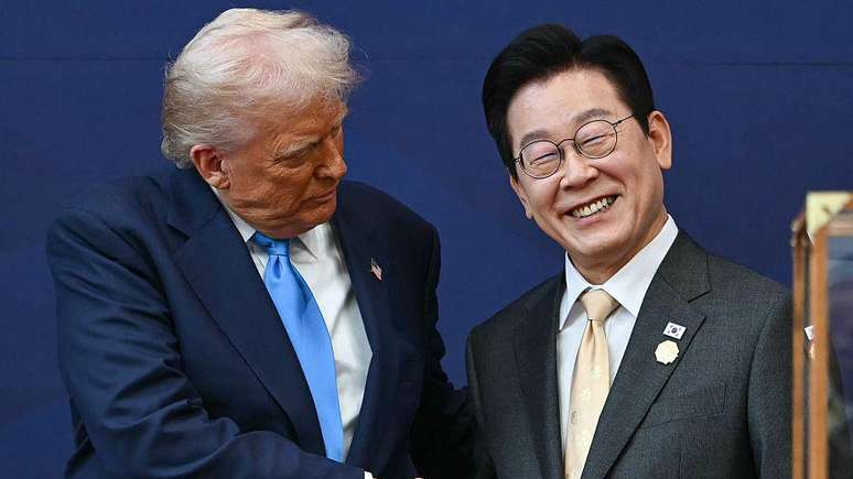 Donald Trump reuniu-se com o presidente da Coreia do Sul, Lee Jae Myung, no mês passado