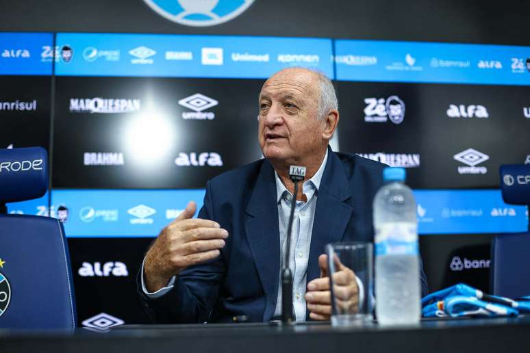 Felipão voltou ao Grêmio em abril de 2025 – FOTO: LUCAS UEBEL/GREMIO FBPA