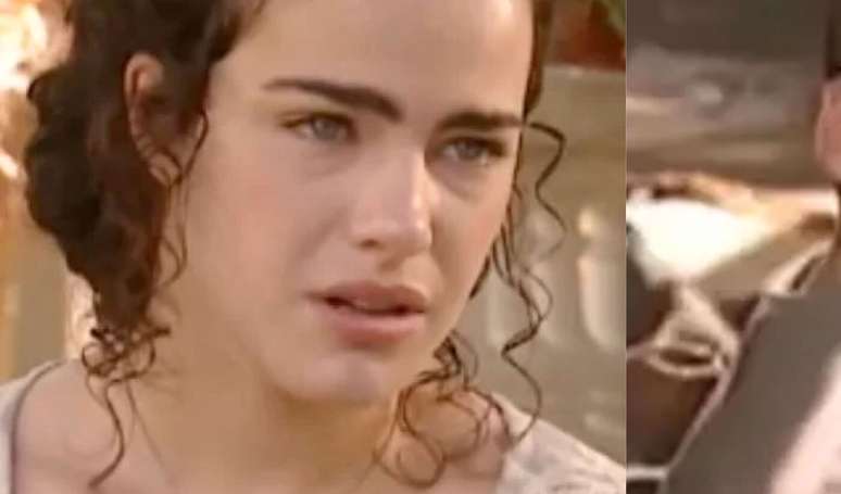 Giuliana (Ana Paula Arósio) vê foto de menino e acha que é Francesquinho na semana de 17 a 22 de novembro de Terra Nostra.