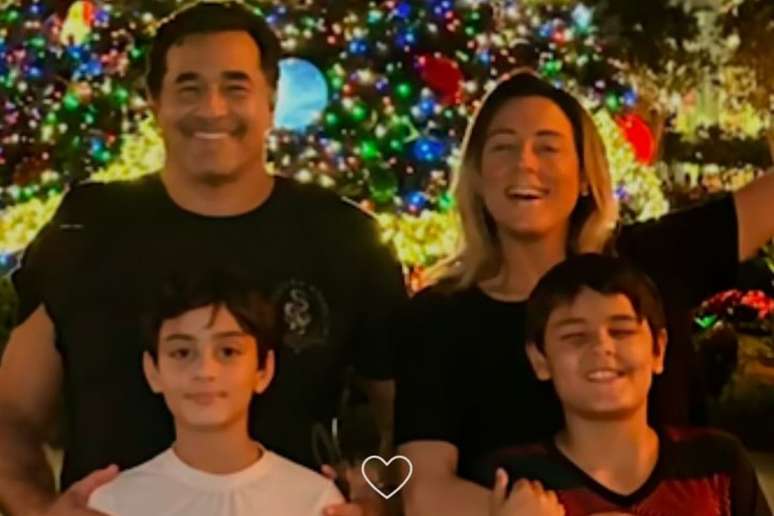 Luciano Szafir, Luhanna e os dois filhos do casal