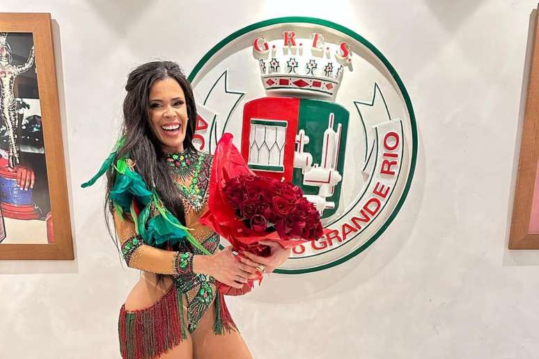 Luciene posa na Grande Rio