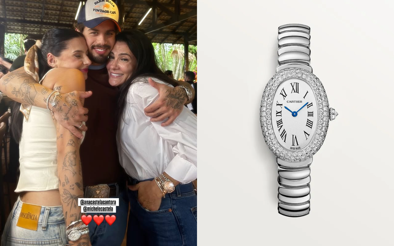 Zé Felipe dá relógio de luxo à Ana Castela