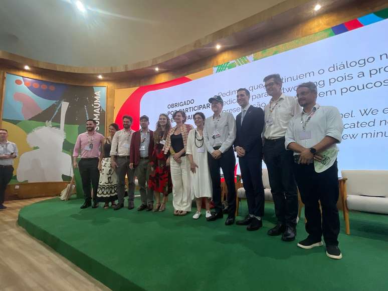 O painel promovido pelo BNDES foi aberto pela presidente Tereza Campelo, que recebeu autoridades de outros países na COP30