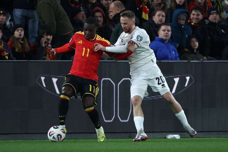 Jeremy Doku foi destaque em classifica&ccedil;&atilde;o da B&eacute;lgica &ndash;