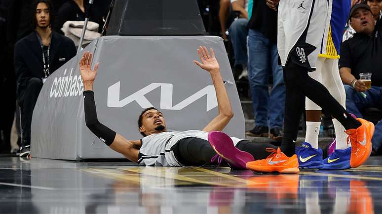 Wembanyama during an NBA game