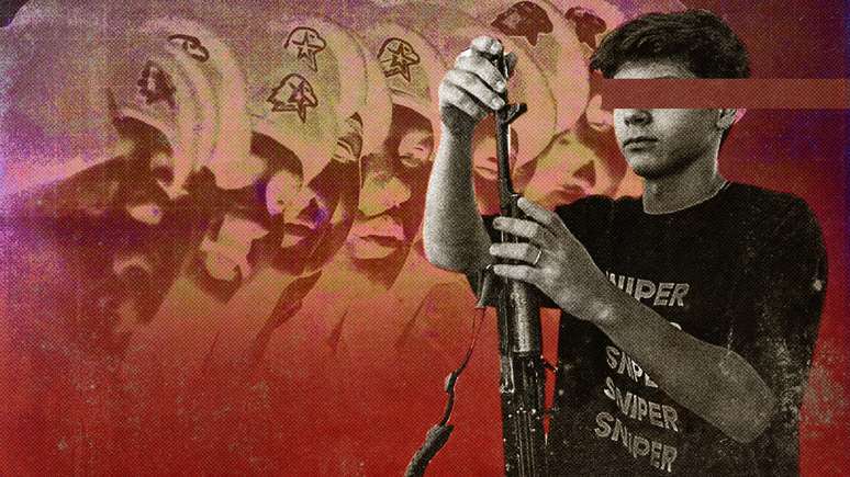 As crian&ccedil;as ucranianas em acampamentos militares patri&oacute;ticos russos s&atilde;o treinadas para usar armas, segundo investiga&ccedil;&atilde;o da Universidade Yale, nos Estados Unidos