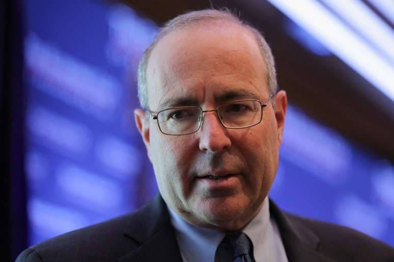 Presidente do Federal Reserve de Richmond, Thomas Barkin, em evento do Clube Econômico de Washington, D.C.
09/04/2025
REUTERS/Kevin Mohatt