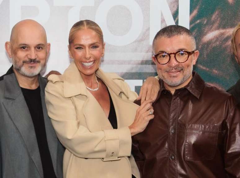 Thidy Alvis, Adriane Galisteu e Milton Martins 