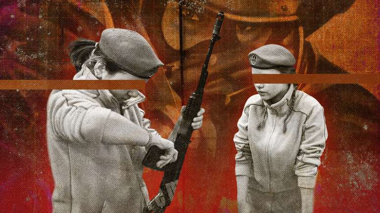 Os acampamentos da Yunarmiya ensinam as crian&ccedil;as a usar armas