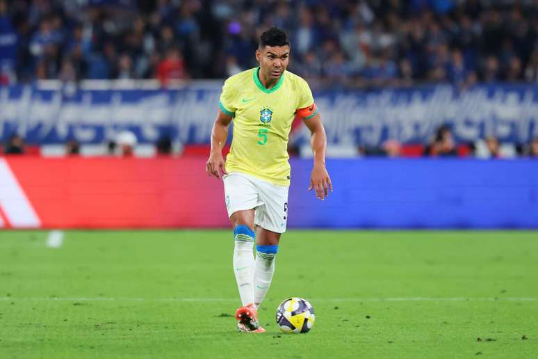 Casemiro (Brasil) durante jogo contra o Japão, no dia 14.10.2025 