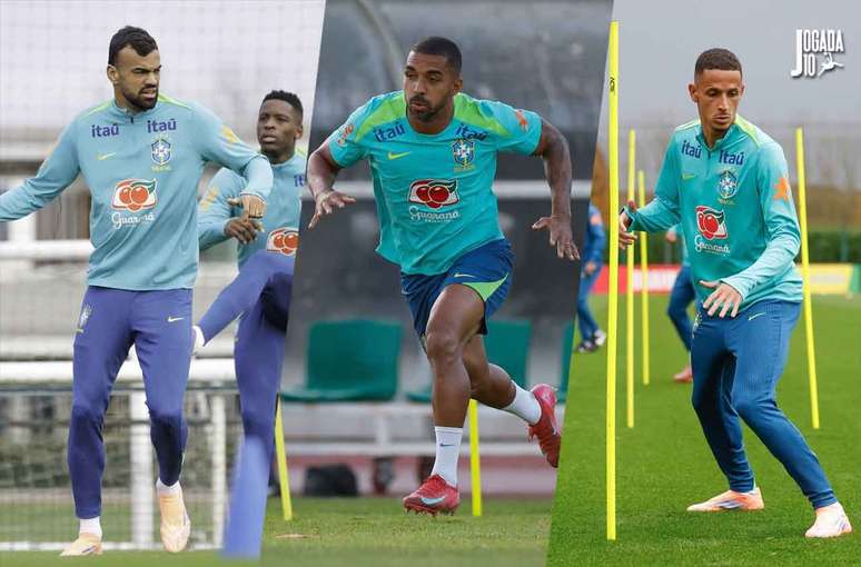 Fabr&iacute;cio Bruno, Paulo Henrique e Luciano Juba chegam junto com Vitor Roque &ndash; Fotos: Rafael Ribeiro / CBF