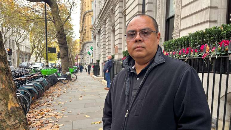 Louis Benavides em Londres, no dia 13 de novembro de 2025