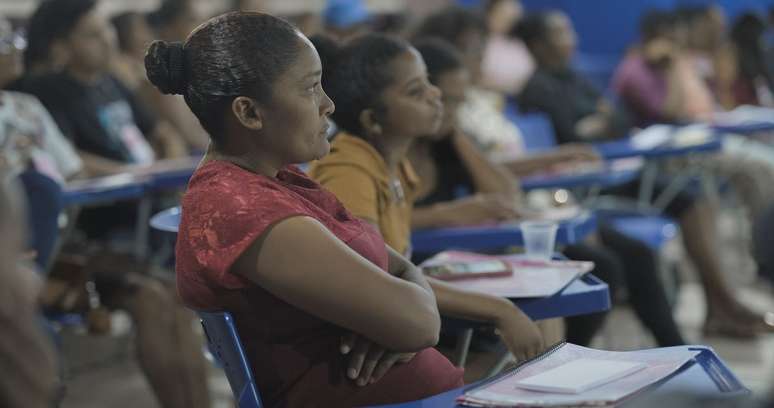 Assembleia climática em Bujaru, quarto maior produtor de açaí do Brasil. Cidade quer certificações para agregar valor à produção.