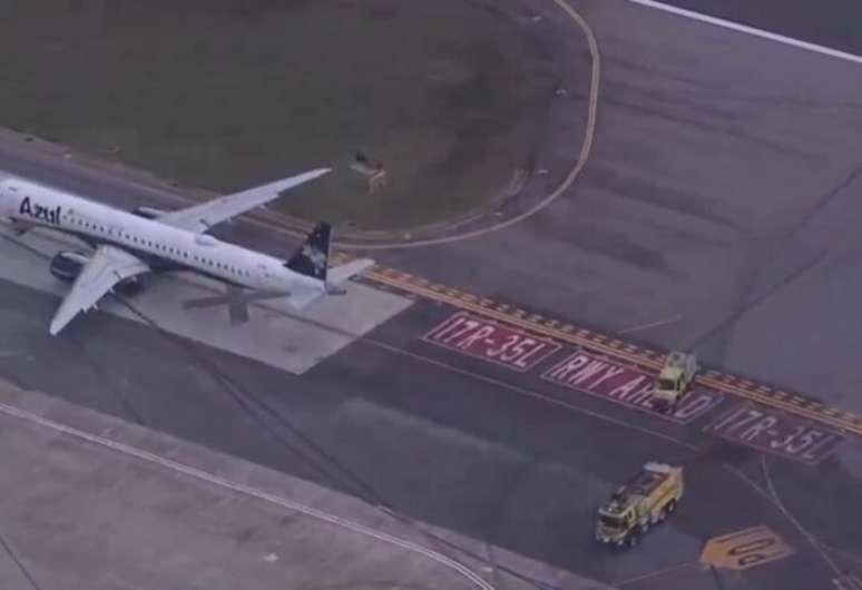 Vista de pista do Aeroporto de Congonhas. Vista de pista do Aeroporto de Congonhas.