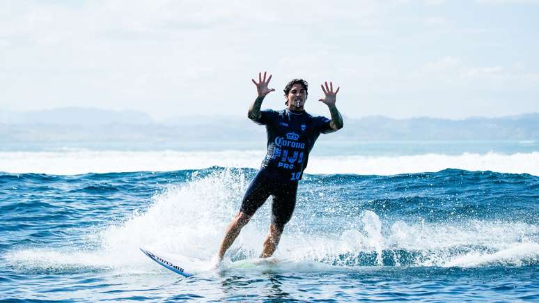 Gabriel Medina em ação na WSL