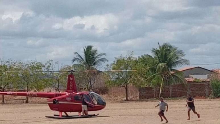 Passageiros de helicóptero foram assaltados após pouco de emergênia, no Ceará