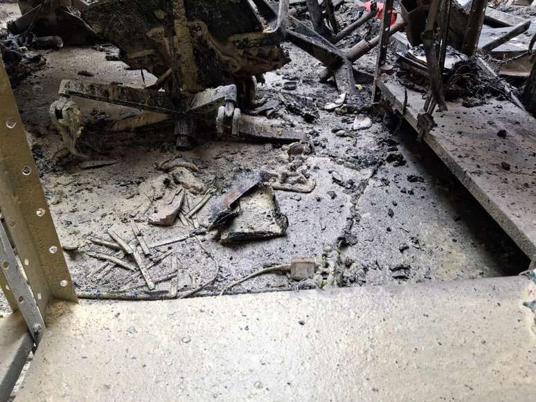 Veja foto do foco de incêndio que atingiu pavilhões da Zona Azul da COP30