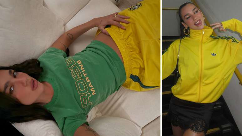 Dua Lipa no Brasil (Fotos: Reprodu&ccedil;&atilde;o/Instagram)]