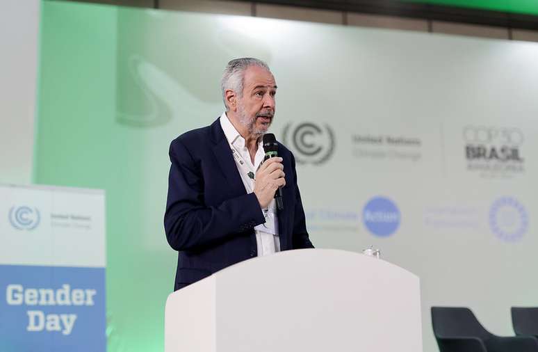 O Presidente da COP 30, André Corrêa do Lago, durante a 30ª Conferência das Partes (COP30