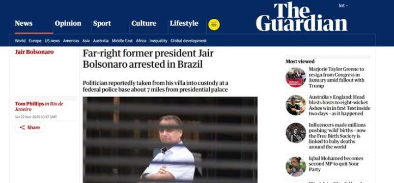 முன்னாள் ஜனாதிபதியின் கைது தொடர்பில் பிரித்தானிய செய்தித்தாள் தனது இணையத்தளத்தில் செய்தி வெளியிட்டுள்ளது