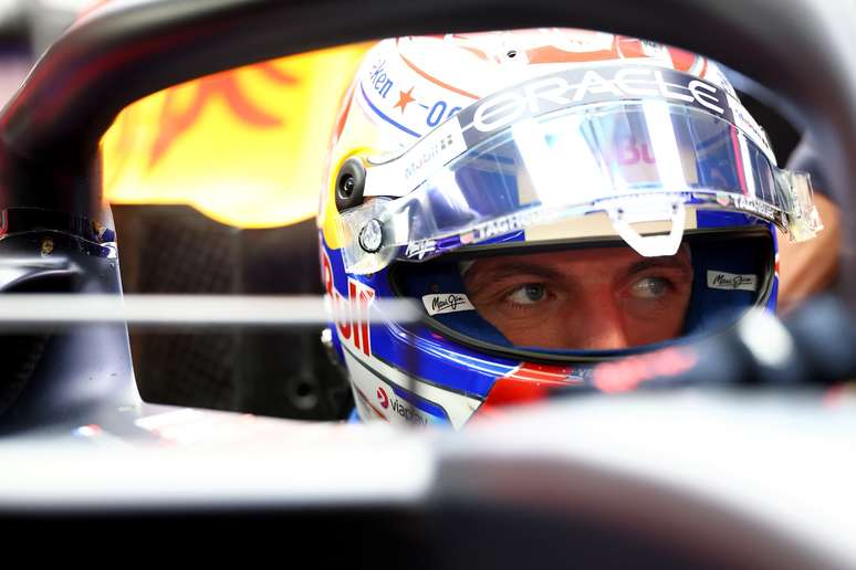 Max Verstappen durante classificação para o Grande Prêmio De Las Vegas