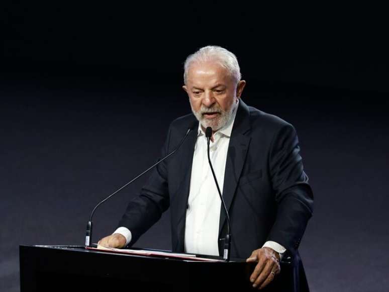 O presidente da Rep&uacute;blica Luiz In&aacute;cio Lula da Silva participa da cerim&ocirc;nia de abertura do Sal&atilde;o Internacional do Autom&oacute;vel 2025.