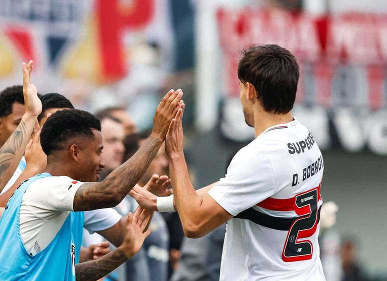 Bobadilla marcou o primeiro gol da vit&oacute;ria do S&atilde;o Paulo &ndash; Divulga&ccedil;&atilde;o/S&atilde;o Paulo