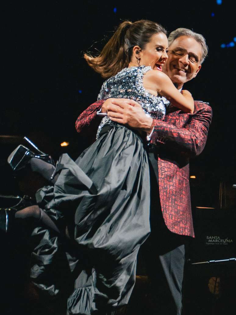 Sandy e Andrea Bocelli 