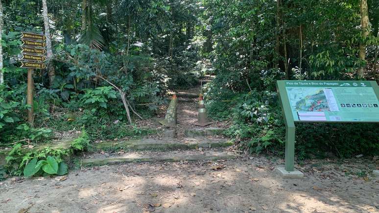Local de acesso à trilha do Tijuca Mirim