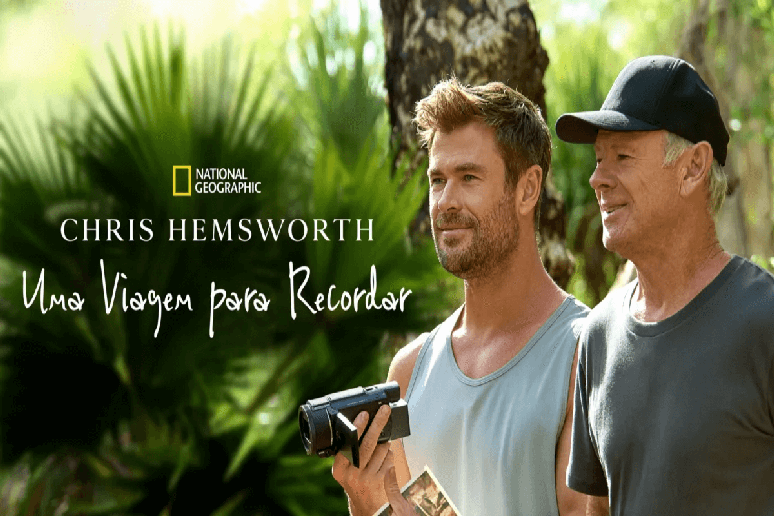O document&aacute;rio &ldquo;Chris Hemsworth: Uma Viagem para Recordar&rdquo; acompanha o ator em uma jornada pela Austr&aacute;lia ao lado do pai 