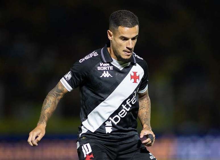 Coutinho &eacute; o c&eacute;rebro do Vasco e fez falta ao time na derrota para o Bahia. Fotos: Matheus Lima/Vasco.